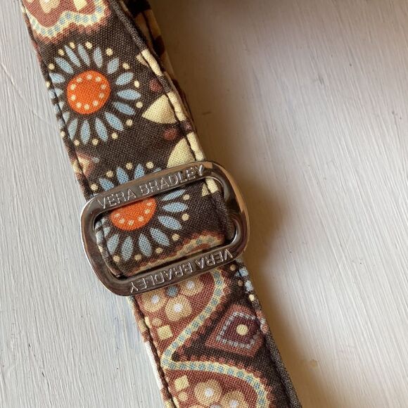 Vera Bradley Brown and Orange Crossbody Bag - Picture 9 of 15